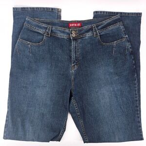Zana-Di Y2K Super High Rise Plus Size 22 Dark Wash Tall Straight Leg Jeans